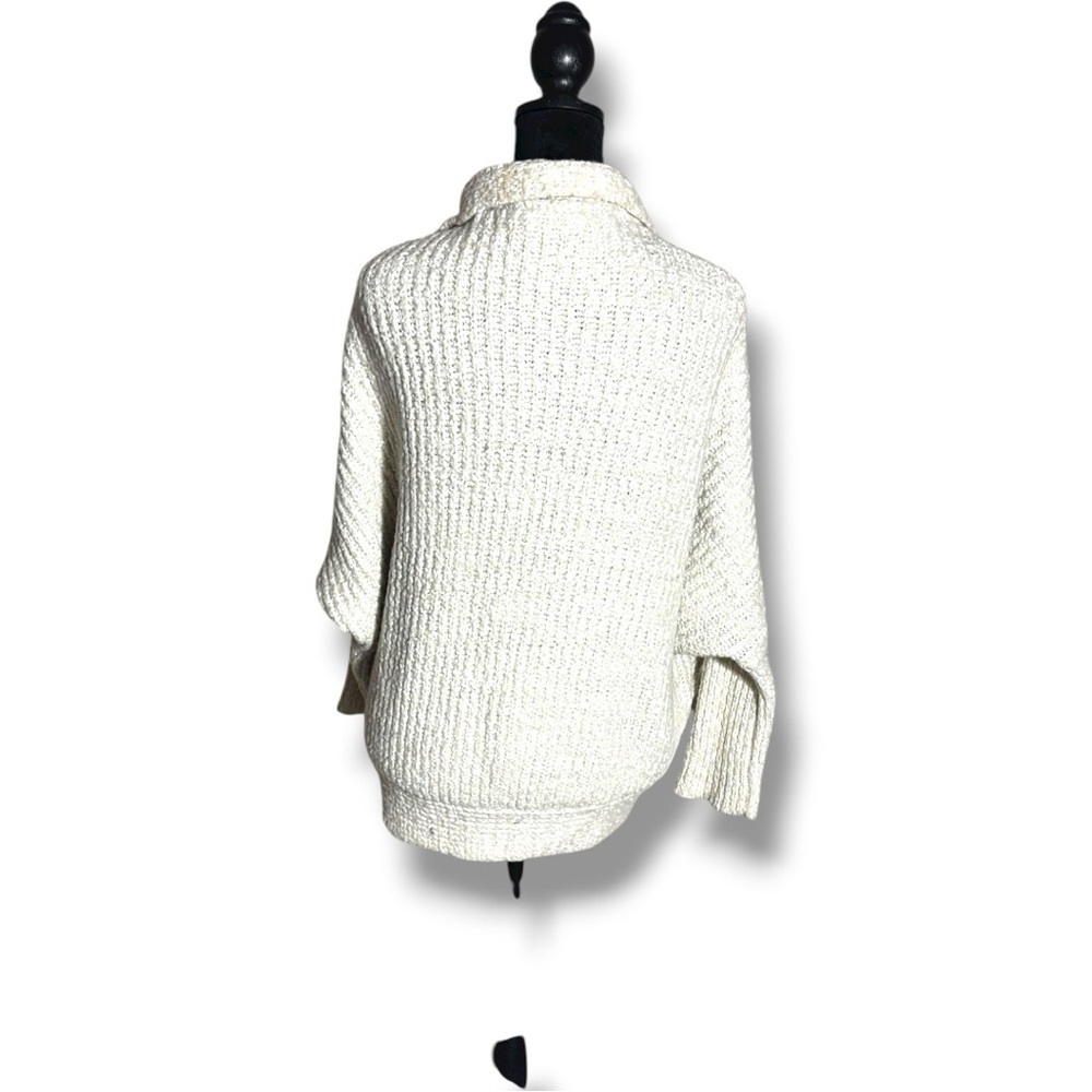 Windsor Elegant Cream Women's Knit Dolman Sleeve Cozy Oversized Cardigan - Picture 6 of 15